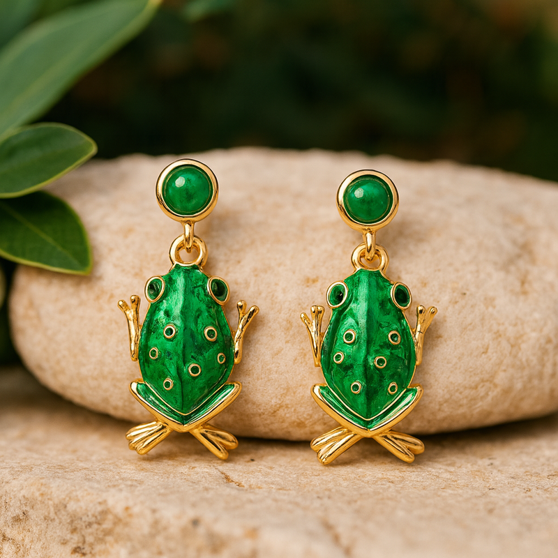 Emerald Leap Earrings