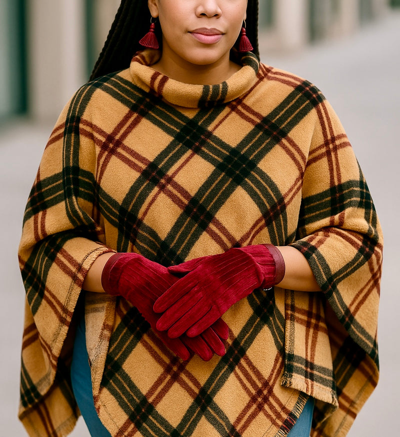 Timeless Plaid Poncho 