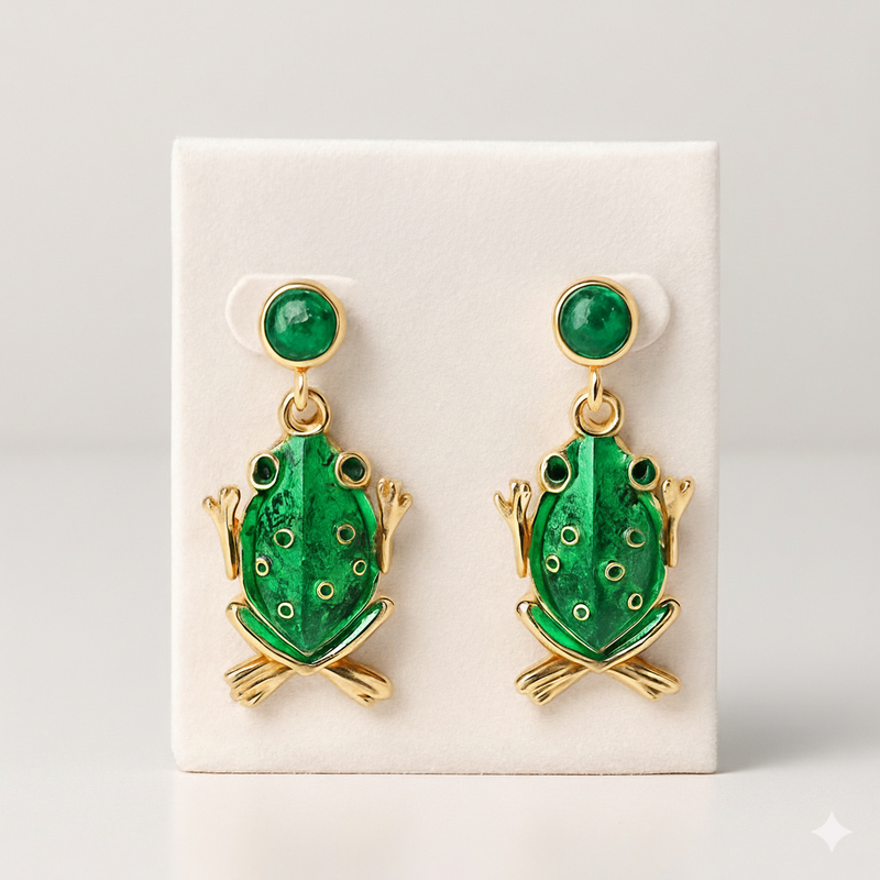 Emerald Leap Earrings
