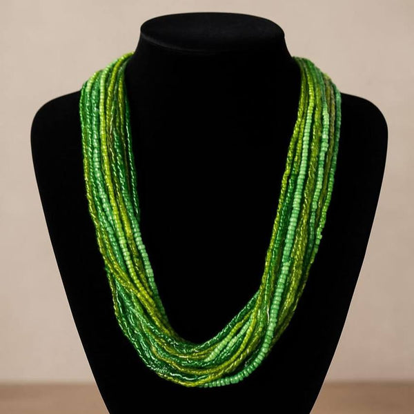 Emerald Essence Multi-Strand Necklace